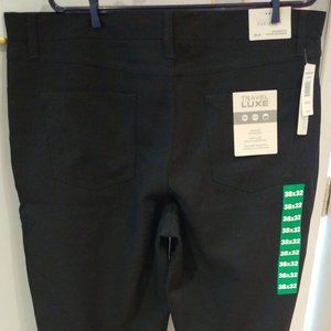 Perry Ellis portfolio black dress pants 38 x 32 modern fit